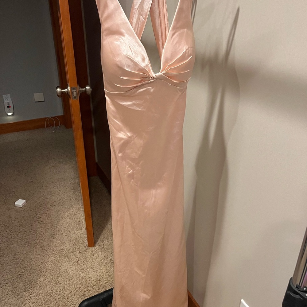 Elegant Pink Evening Gown